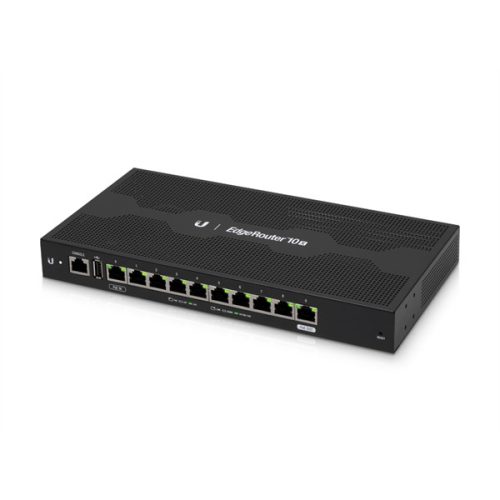 Ubiquiti Router - EdgeRouter 10X (10 Gbit LAN port, 24V PoE a 9-es porton)