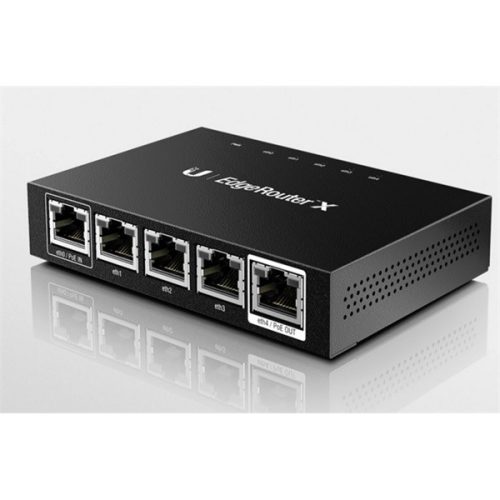 Ubiquiti Router - EdgeRouter X (5xGigabit RJ45; 24V PoE; PoE Passthrough)