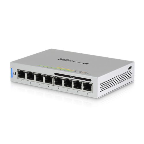 Ubiquiti Switch Vezérelhető PoE - UniFi 8-60W (8 port 1Gbps; 4 af PoE port, 60W)