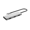 Conceptronic USB Hub - HUBBIES17G (4 Port, USB-C to 4x USB-C+3x USB-A, szürke)