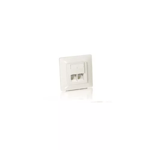 Equip Keystone Fali aljzat - 125723 (2 port, Cat5e, STP, fehér)