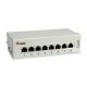 Equip Asztali patch panel - 227369 (8 port, Cat6, árnyékolt, szürke)