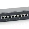 Equip Patch Panel - 326416 (16 port, Cat6, 1U, árnyékolt, fekete)