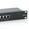 Equip Patch Panel - 326416 (16 port, Cat6, 1U, árnyékolt, fekete)