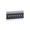 Equip Patch panel - 326424 (24 port, Cat6, 1U, árnyékolt, fekete)