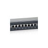 Equip Patch panel - 326424 (24 port, Cat6, 1U, árnyékolt, fekete)