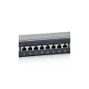 Equip Patch panel - 326424 (24 port, Cat6, 1U, árnyékolt, fekete)