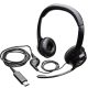 Logitech Fejhallgató - H390 Headset (USB, mikrofon, fekete)