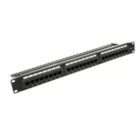   Walisec patch panel - PP-P6U2402 (24 port, Cat6, 1U, árnyékolatlan, fekete)
