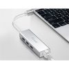 Equip Multifunkciós átalakító - 133481 (Bemenet: USB-C, Kimenet: 3x USB3.0/RJ45(Gigabit))