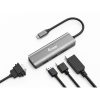 Equip Multifunkciós átalakító - 133485 (Bemenet: USB-C, Kimenet: HDMI/DisplayPort/VGA/USB2.0)