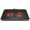 Rampage Notebook Hűtőpad 17"-ig - AD-RC12 GAMEZONE (2*12cm venti, 100rpm, RGB LED) Fekete