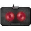 Rampage Notebook Hűtőpad 17"-ig - AD-RC12 GAMEZONE (2*12cm venti, 100rpm, RGB LED) Fekete