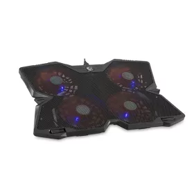   Rampage Notebook Hűtőpad 17"-ig - AD-RC3 (4x14cm venti, fém+műanyag váz; USB port)