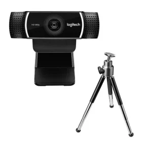   Logitech Webkamera - C922 Pro Stream (1920x1080 képpont, állvány, mikrofon, Full HD, fekete)