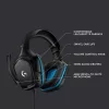 Logitech Fejhallgató - G432  Gaming headset (Vezetékes, USB/3,5mm Jack, Dolby DTS 7.1 hangzás, hangerőszabályzó, fekete)