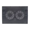 Conceptronic Notebook Hűtőpad 17"-ig - THANA02B (USB, 2x12,5cm, állítható magasság, csúszásmentes, fekete)