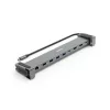 Hama USB HUB - 200145 (USB-C 9n1, 3xUSB 3.1, 2xUSB 2.0, 2xUSB-C, 1xHDMI, 1xLAN, 100W PD, szürke)