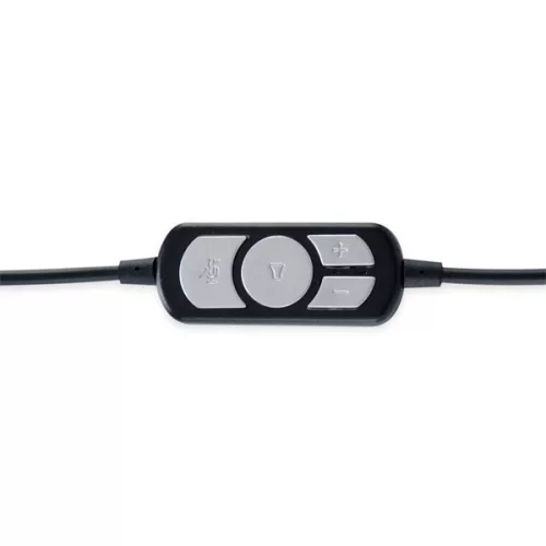 Conceptronic Fejhallgató - POLONA01B (USB, hangerőszabályzó, felhajtható mikrofon, 200 cm kábel, fekete)