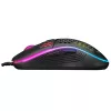 Everest Gamer Egér - SM-G66 X-HOLE  (8000 DPI, 7gomb, 1,5m harisnyázott kábel,optikai, fekete, RGB LED)