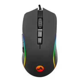   Everest Gamer Egér - SM-GX21 STARTY  (6400 DPI, 7gomb, optikai, fekete, RGB LED)