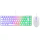 The G-Lab Gaming kit - 2 in 1 COMBO HYDROGEN W/HU (TKL billentyűzet, egér, 6200 DPI, RGB, USB-A, fehér, magyar)