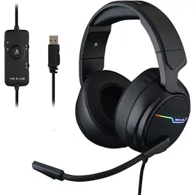   The G-Lab Fejhallgató - KORP THALLIUM 7.1 (mikrofon, USB, 2,4m harisnyázott kábel, hangerőszabályzó, nagy-párnás, RGB)