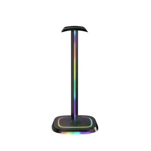 The G-Lab Fejhallgató állvány - K STAND NEON RGB (fekete, univerzális, csúszásgátló, RGB)