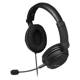   The G-Lab Fejhallgató - KORP CARBON (mikrofon, 3,5mm Jack, hangerőszabályzó, nagy-párnás, fehér)
