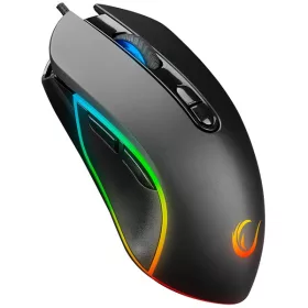   Rampage Egér Gamer - SMX-G65 ALPOR (7200DPI, 7 gomb, makro, RGB LED, 1,8m harisnyázott kábel, fekete)