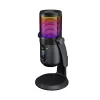 Rampage Mikrofon - DIYEZ (USB, PC/MAC/Android, zajelnyomó, állvány, fekete, 2m kábel, RGB)