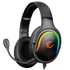   Rampage Fejhallgató - Miracle-X6 RGB (PS4/PC/Xbox, mikrofon, USB, hangerősz., nagy-párnás, 2m kábel, fekete)