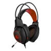 Rampage Fejhallgató - RM-K23 MISSION (mikrofon, USB, hangerőszabályzó, nagy-párnás, piros)