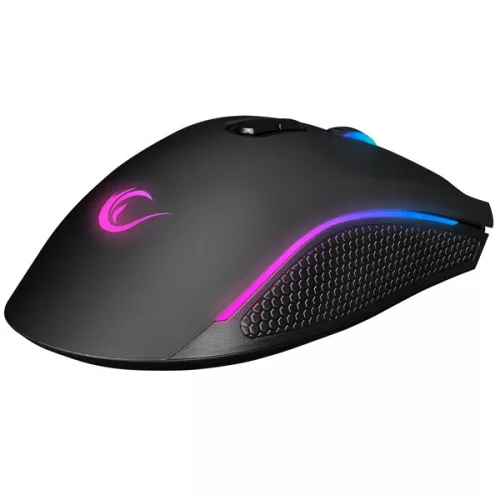 Rampage Egér Gamer - SMX-R44 V2 Macro (12800 DPI, 7 gomb, makro, RGB LED, 1,8m fonott kábel, fekete)