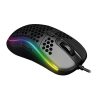 Rampage Egér Gamer - SMX-R85 GENTLE (6400DPI, 6 gomb, makro, RGB LED, harisnyázott kábel, fekete)