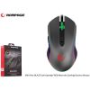 Rampage Egér Gamer - SMX-R70 BLAZE (6400DPI, 6 gomb, makro, RGB LED, 1,8m harisnyázott kábel, piros-fekete)