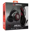 Rampage Fejhallgató - SN-R7 MESH (mikrofon, USB, hangerőszabályzó, nagy-párnás, piros-fekete)