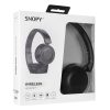 Snopy Fejhallgató Vezeték Nélküli - SN-XBK33 BATTY Black (Bluetooth/AUX/TF Card, hang.szab., mikrofon, fekete)