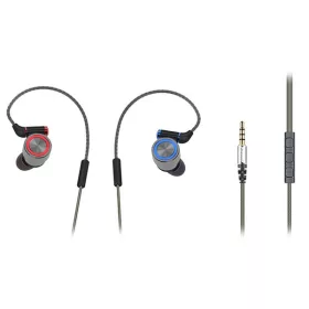   Rampage Fülhallgató - SN-J8 Elegant (mikrofon, 3.5mm TRRS jack, 1.2m kábel, szürke)