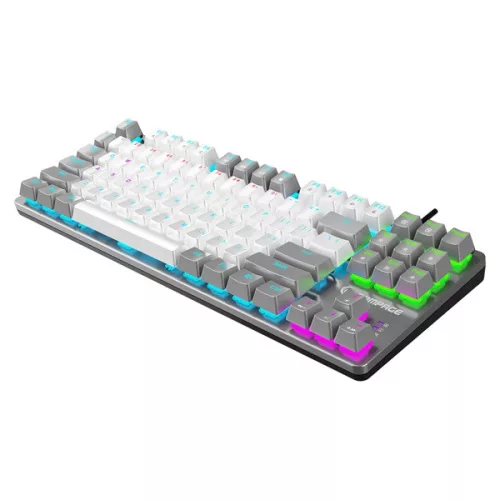 Rampage Billentyűzet - SNUG K14 Black US (Vezetékes, Mechanikus, Red switch, angol, fekete, RGB LED)