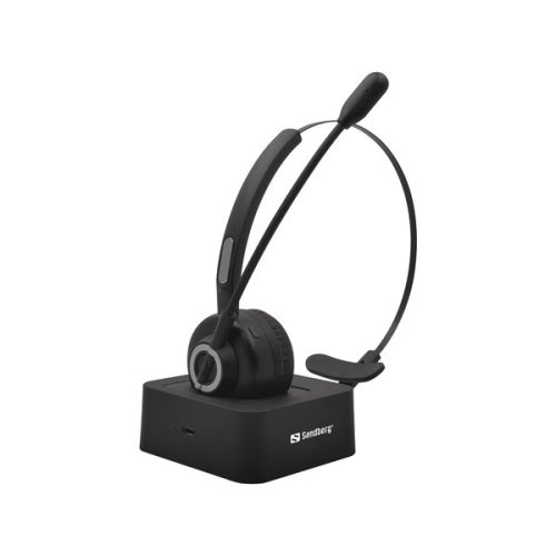 Sandberg Wireless Fejhallgató - Bluetooth Office Headset Pro (Bluetooth 5.0; mikrofon; hangerő szabályzó; fekete)