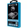 Sandberg Notebook Dokkoló - USB-C Dock 2xHDMI+USB+PD (Bemenet: USB-C; Kimenet: 2xHDMI+USB-A3.0+USB-C)