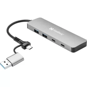 Sandberg USB Hub - USB-C/A to 2xUSB-A+2xUSB-C Hub