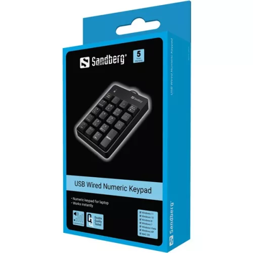 Sandberg Billentyűzet - USB Wired Numeric Keypad