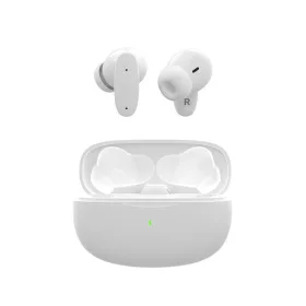   S-Link Fülhallgató Vezeték Nélküli - SL-TWS08 White (Bluetooth, ENC, Type-C, 4x HD mikrofon, 40 óra, fehér)