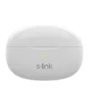 S-Link Fülhallgató Vezeték Nélküli - SL-TWS08 White (Bluetooth, ENC, Type-C, 4x HD mikrofon, 40 óra, fehér)
