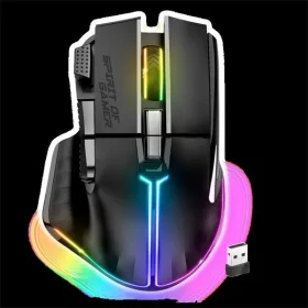   Spirit of Gamer Egér vezeték nélküli - PRO-M5 Wireless (Optikai, 8000DPI, 8 gomb, fekete)