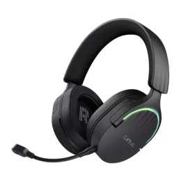   Trust Fejhallgató Vezeték nélküli - GXT491 Fayzo (Bluetooth; nagy-párnás; 3,5mm + USB-C; LED; mikrofon; fekete)