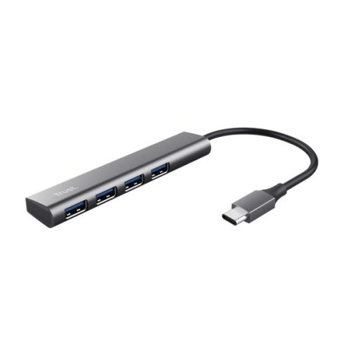 Trust USB Hub - Halyx (USB-C; 4port USB3.2; aluminium)