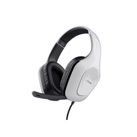   Trust Fejhallgató - GXT415 Zirox (multiplatform; nagy-párnás; mikrofon; hangerőszabályzó; 3.5mm jack; fehér)